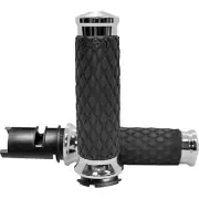 AVON GRIPS 0630-3333 DIA-60-CH-F24 Diamond Contour Grips - Chrome - TBW