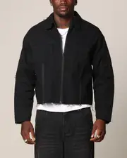 [SAINT MORTA] Saint Morta Nightcrawler Cuttoff Jacket Black - Size XL XL Black