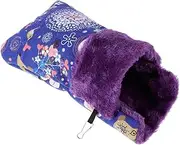 Happyyami Hamster Sleep Bag for Winter Warm Bed for Pets Cozy Hammock with Clips Hamster Cage Accessory for Squirrels Ferrets More