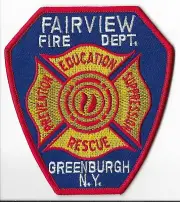 Fairview Fire Department Greenburgh, New York Shoulder Patch