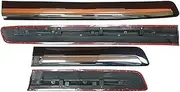 Car Exterior Door Panel Guard Plate Side Bumper Moulding Collision Strip Compatible for Lexus LX570 2008-2015(Glossy Black)