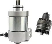 410W Starter Motor And Bendix Set,Compatible With KTM 200 250 300 XC XC-W EXC EXC-E,Compatible With HUSABERG,Compatible With HUSQVARNA TE 250 TE300 OEM:55140001100(2 PCS SET)