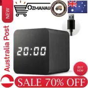Baytion LED Digital Alarm Clock,Mini Square Bedside Clock with 3 Groups of Alarm