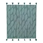 J.Elliot Home Evergreen & Mint Kye 130x160cm Cotton Blanket Throw Bedding Decor