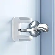SAFELON 2 PCS Baby Safety Door Lever Locks, Door Handle Locks for Childproof & Petproof, Invisible Switch to Prevent Children from Opening The Door, No Screws or Drill (White)