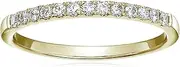 [Vir Jewels] 1/5 ctw Pave Diamond Wedding Band in 14k White Gold