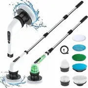 Electric Spin Scrubber, USB Rechargeable Cleaning Brush with 7 Replaceable Brush Heads for Cleaning Tile, Window, Floor, Tub, Car