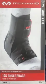 McDavid Ultralight Laced Ankle Brace Support - Small-Level 3