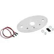 Aluminum Polished Oval Switch Plate & LED Indicators
