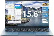 SGIN 15.6 Inch Laptop, 4GB RAM 128GB SSD Home 11 Notebook, Celeron N4000, Up to 2.8GHz, 2.4/5.0G WiFi, Bluetooth 4.2, Expandable Memory 512GB TF