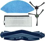 Replacement Parts for Ecovacs Deebot U2/DGN22 Robotic Vacuum Cleaner Main Rolling Brush Filter Side Brush Mop Cloth Accessory Kit