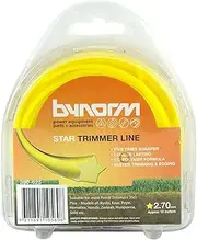 Bynorm 380-625 Star Trimmer Line, 2.7 mm Size, Yellow