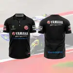 山葉 2023 新款 BAJI 男式球衣 T 恤 YAMAHA GP POLO 衫 - 短袖球衣兒童戶外運動衫