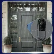 Black Wireless Security Smart WiFi Intercom Video Doorbell Video Camera Door