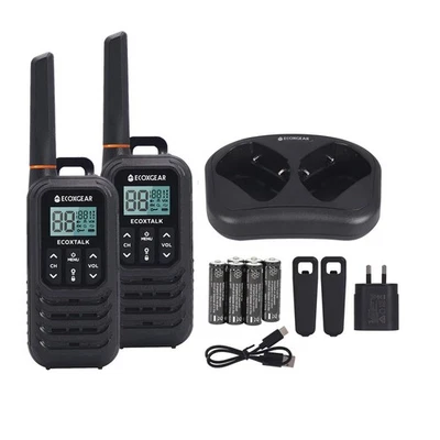 Ecoxgear Ecoxtalk 1.0W Handheld UHF CB Radios - 2 Pack - EXG100-2PK