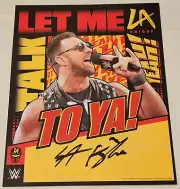 WWE Official Autograph 11x14 Poster Auto LA Knight Yeah NYC Exclusive MSG