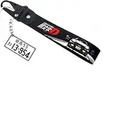 MAYSENKEY JDM Car Keychain Initial D Anime Racing Metal Car Keyrings Gift 1 Set Car Motorcycle Keychain