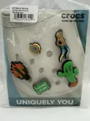 Crocs Jibbitz Charms 5 Pack Summer Fest “Croc-Chella” Cactus Cow Skull