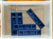 LEGO Parts - Dark Blue Plate 1 x 4 with 2 Studs with Groove - No 41740 - QTY 5