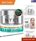 Nail Force BIAB Nail Builder Gel For Nails 15ml UV LED Clear Polygel Nail Pol...