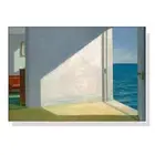 NNEDSZ Wall Art 50cmx70cm Room By The Sea By Edward Hopper White Frame Canvas