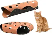 Foldable Cat Play Tunnels for Indoor Cats Outdoor Collapsible Cat Cave & Interactive Pet Toy DIY Kitten Play Mat Felt Cloth Infinite Extension for Small Dogs, Puppies, Rabbits, Hamsters
