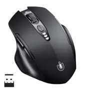 Mouse Wireless, [Upgraded] Visible Battery Display, Rechargeable Wireless Mouse