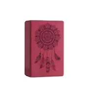 NNETM EVA Yoga Block Foam Brick Set for Gym Pilates (Burgundy)