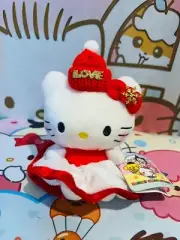 Christmas Theme Hello Kitty Plush Pendant Key Chain Charm