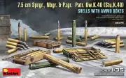 7.5 cm Sprgr., Nbgr. & Pzgr. Patr. Kw.K.40 (Stu.K.40) Shells 1/35 MiniArt 35375