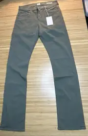 EDWIN Jeans Mens 29x32 Jace Straight Leg Fern Khaki Green Denim Stretch