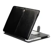 Crazy Horse Texture Horizontal Flip Leather Pu Case For Macbook Pro 15.4 Inch A1990 (2018) (Black)