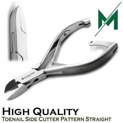 Heavy Duty Side Cutter Pattern Handle Straight Thick Toenail Hand Foot Clippers