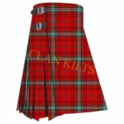 Scottish Handmade Traditional Morrison Red Modern 8-yard Tartan Kilt For Men