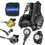 Tusa Complete Scuba Diving Gear Package Assembled Regulator Set BCD Gauges and