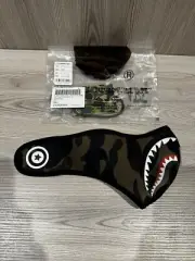 BAPE 1st CAMO SHARK MASK A Bathing Ape Nwt Neoprene One Size Green First Snow