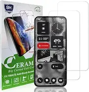 JAJOJSJO Screen Protector Compatible with Nothing Phone 2 Pack of 2 9H Hardness Glass Film HD Clear Protective Glass Film Case Friendly Anti-Scratch Tempered Glass Screen Protector for Nothing Phone 2
