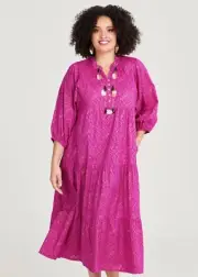 TAKING SHAPE Cotton Gilded Dress - size 20 - RRP $189.95