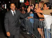 Actor Denzel Washington at "The Book Of Eli" premiere held at Grau- Old Photo 5