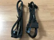 2x eVGA 6 pin to 3x SATA DRIVER POWER cable FOR EVGA SuperNOVA 1000 G5 G3 G2 GA
