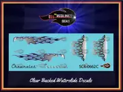 1/64 Chevrolet "Grey Flames" CUSTOM Decal SCR-0662C
