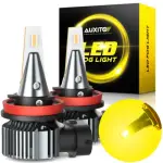 2x H11 9003 4000lm Led Headlight Kit Lamp Globes Bulbs High Low Beam Amber 12V (for: Porsche)
