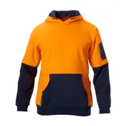 Hard Yakka L Orange/Navy Hi Vis Hoodie