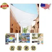 6' x 7' x 9.2' Triangle Sun Shade Sail - 95% UV Block, Waterproof Canopy