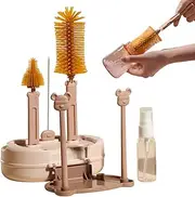 Baby Bottle Brush Set, Bottle Cleaner Brush Sets, Nipple Straw Washing Tool for Pipes, Feeding Boxes, Cups, Drinking Glasses