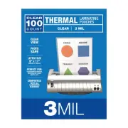 100 Pack 3mil Thermal Laminating Pouches, 9" x 11.5" (23832)