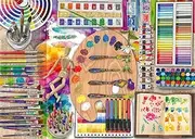 [Ravensburger] The Artist’s Palette 500 Piece Large Format Jigsaw Puzzle for Adults - 17535 - Every Piece is Unique, Softclick Technology Means Pieces Fit Together Perfectly