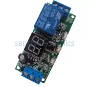 DC12V Programmable Cycle Delay Turn on/off Timer Control Relay Switch Module LED