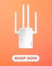 WiFi Extender WiFi Booster Cover up to 10.000 sq.ft & 105 Devices 1200Mbps