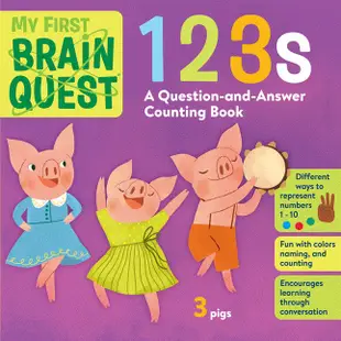 My First Brain Quest 123s: A Question-and Answer Counting Book(硬頁書)/Workman Publishing Brain Quest Board Books 【三民網路書店】